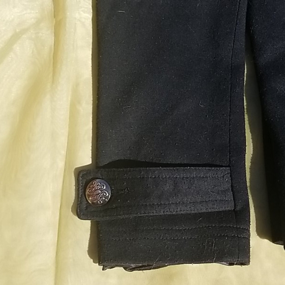 Black Crop Lined Jacket - Picture 4 of 8